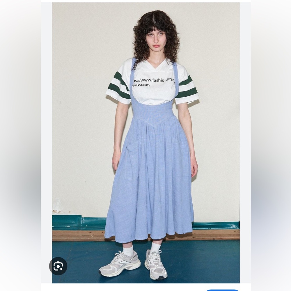 Fashion Brand Company Cindy linen pinafore dress size S